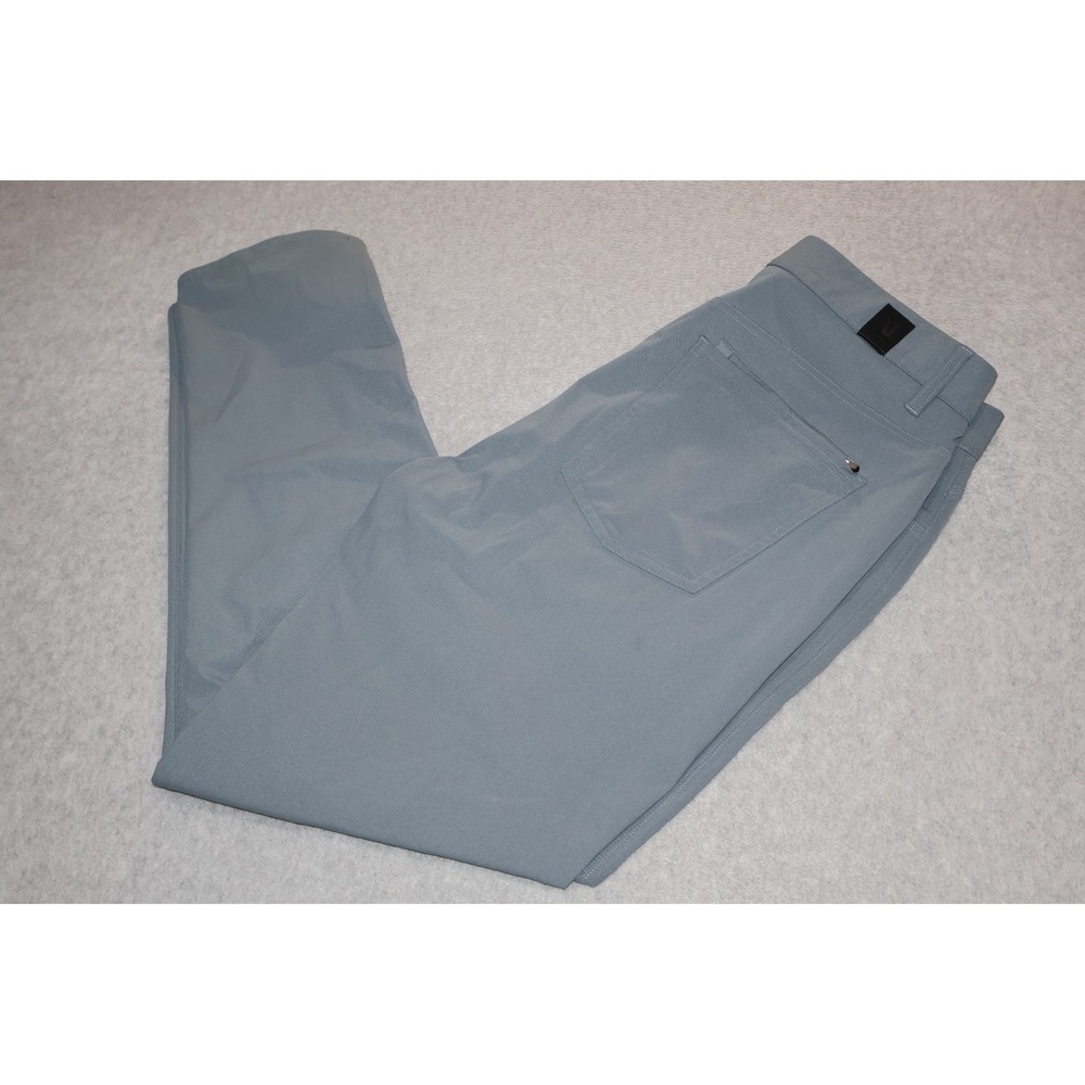 Vuori Aim Pant Mens 34x30 Blue Travel Golf Technical Stretch Chino V430-S
